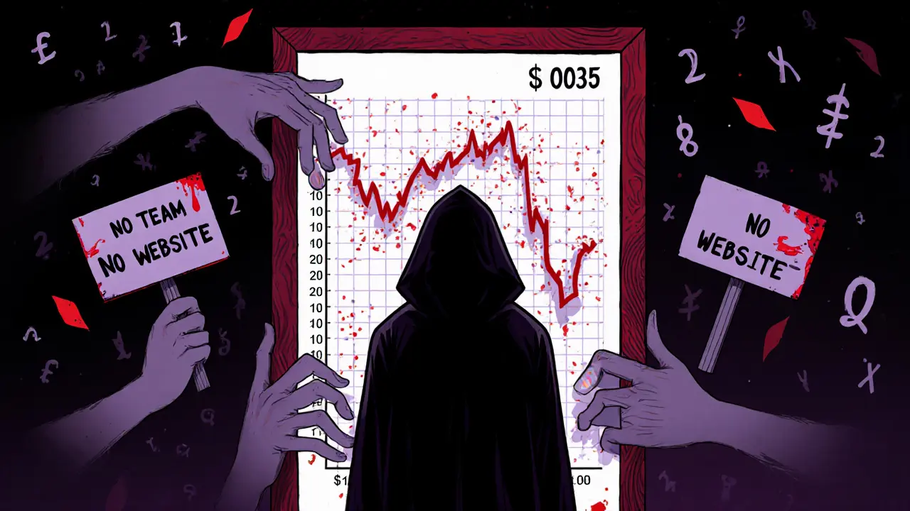 A figure facing a collapsing price graph in a surreal mirror.