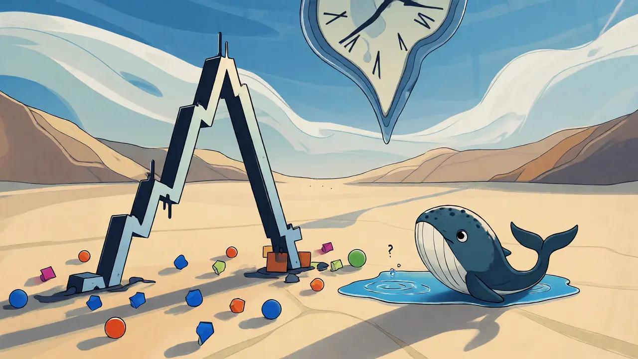 Abstract desert scene showing sparse liquidity and a lonely trader